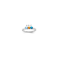 Sterling Silver Rhodium-plated Family Jewelry Mounting