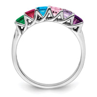 Sterling Silver Rhodium-plated Family Jewelry Mounting