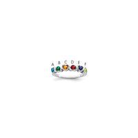 Sterling Silver Rhodium-plated Family Jewelry Mounting