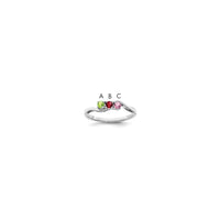 Sterling Silver Rhodium-plated Family Jewelry Mounting