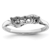Sterling Silver Rhodium-plated Synthetic 4 Stone Mother's Ring