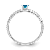 Sterling Silver Rhodium-plated Family Jewelry Mounting