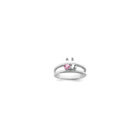 Sterling Silver Rhodium-plated Family Jewelry Mounting