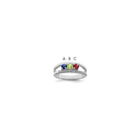 Sterling Silver Rhodium-plated Family Jewelry Mounting