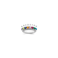 Sterling Silver Rhodium-plated Family Jewelry Mounting