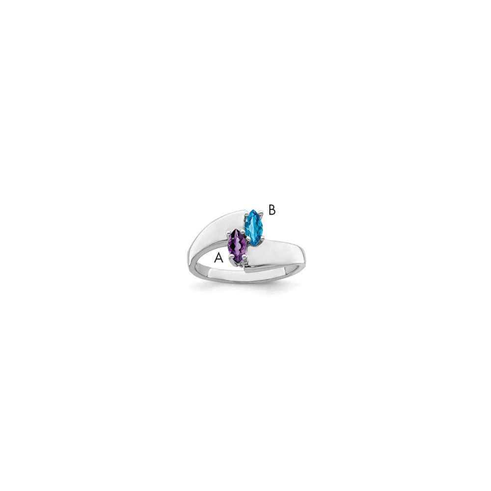 Sterling Silver Rhodium-plated Family Jewelry Mounting