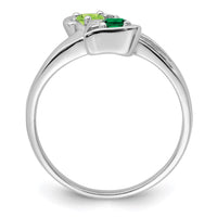 Sterling Silver Rhodium-plated Family Jewelry Mounting