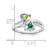 Sterling Silver Rhodium-plated Family Jewelry Mounting