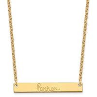 Sterling Silver/Gold-plated Medium Signature Bar Necklace