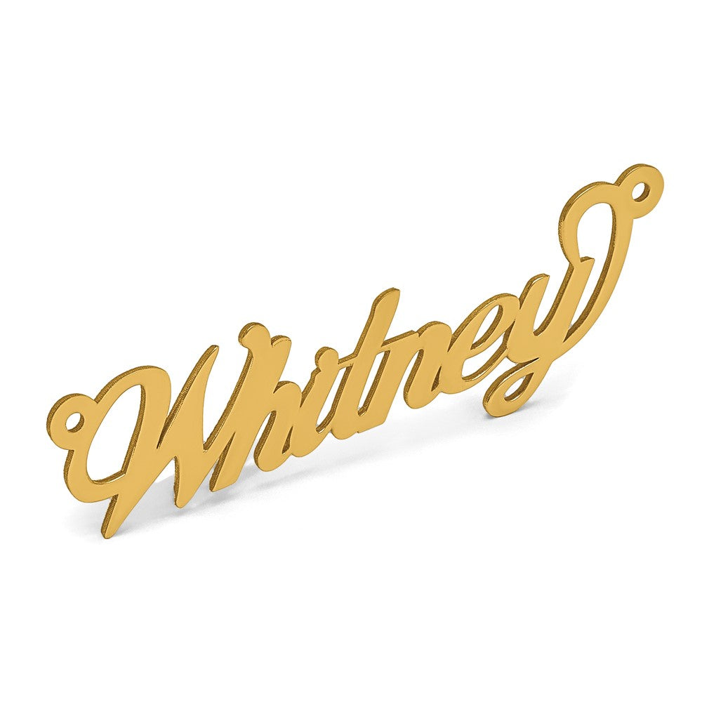 10k Yellow Gold Name Plate