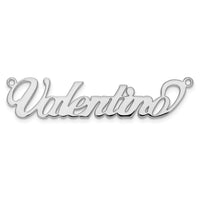 14k White Gold Name Plate
