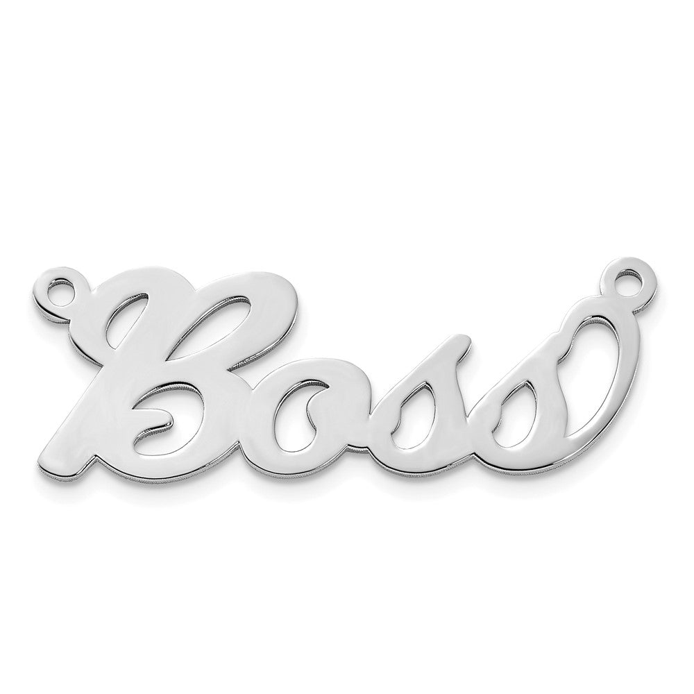Sterling Silver/Rhodium-plated Name Plate