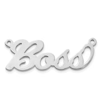 Sterling Silver/Rhodium-plated Name Plate
