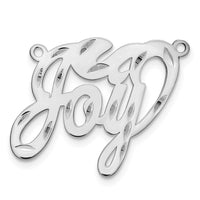 Sterling Silver/Rhodium-plated Diamond-cut name Plate