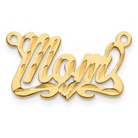 14k Yellow Gold Diamond-cut Heart Name Plate