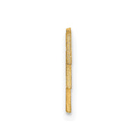 14k Yellow Gold Small cut-out Monogram Tie Tac