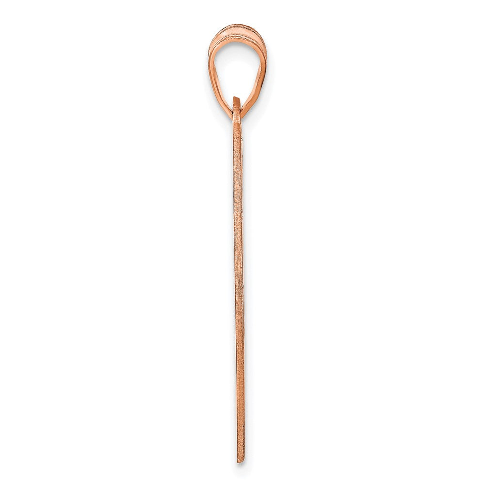 14k Rose Gold Large Monogram Heart Pendant