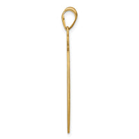 Sterling Silver/Gold-plated Round Monogram Pendant