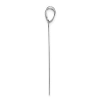 Sterling Silver/Rhodium-plated Large Round Monogram Pendant