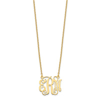 Sterling Silver/Gold-plated Small Monogram Necklace
