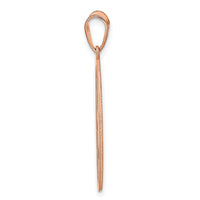 14k Rose Gold Round Cut-out Monogram Pendant