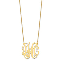 Sterling Silver/Gold-plated Small Monogram Necklace