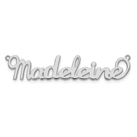 14k White Gold Name Plate