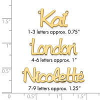 10k Yellow Gold Polished Name Plate