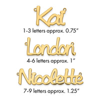 10k Yellow Gold Polished Name Plate