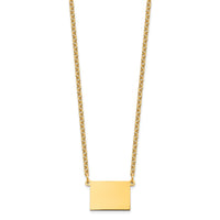 Sterling Silver/Gold-plated Colorado State Necklace