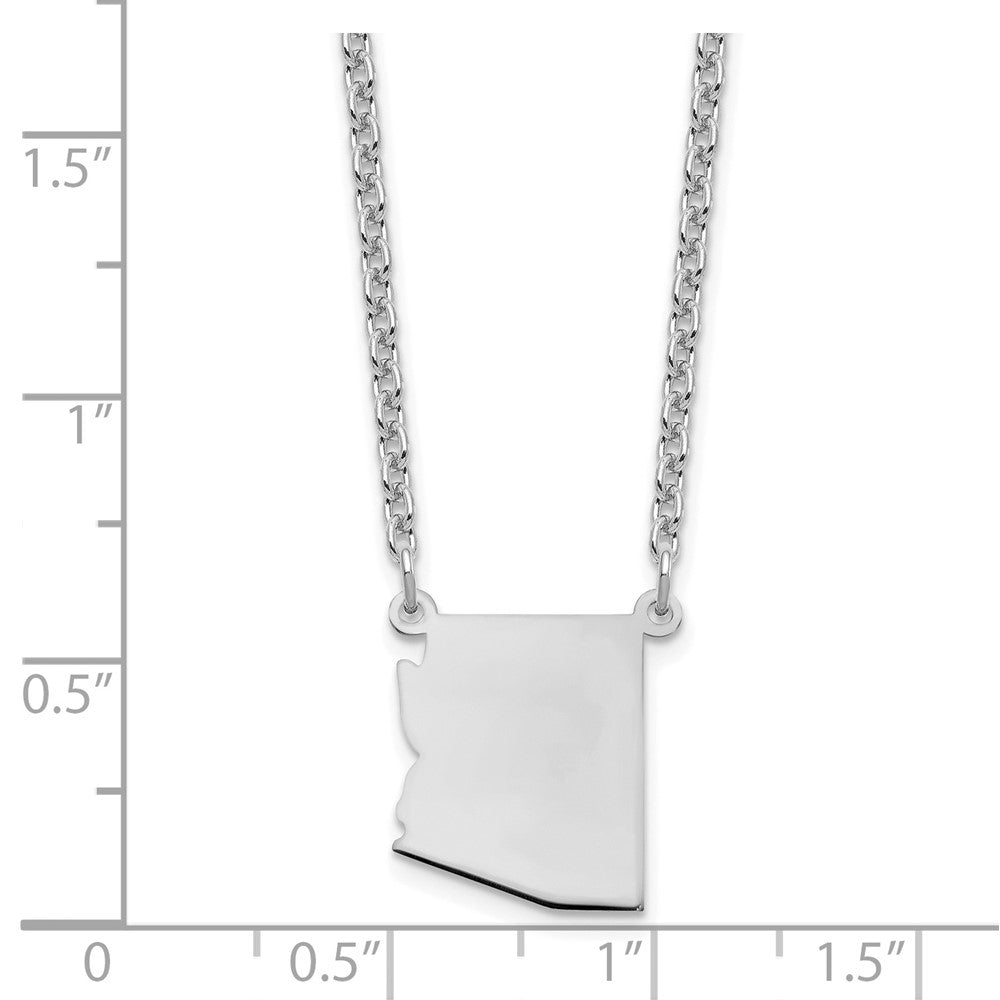 Sterling Silver/Rhodium-plated Arizona State Necklace