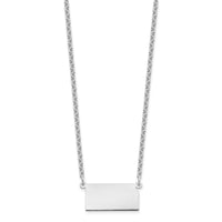 Sterling Silver/Rhodium-plated Kansas State Necklace