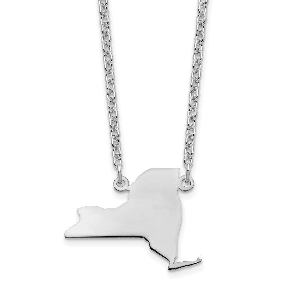 14KW New York State Necklace