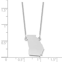 14KW Georgia State Necklace