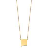 14KY New Mexico State Necklace