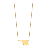 14KY Oklahoma State Necklace
