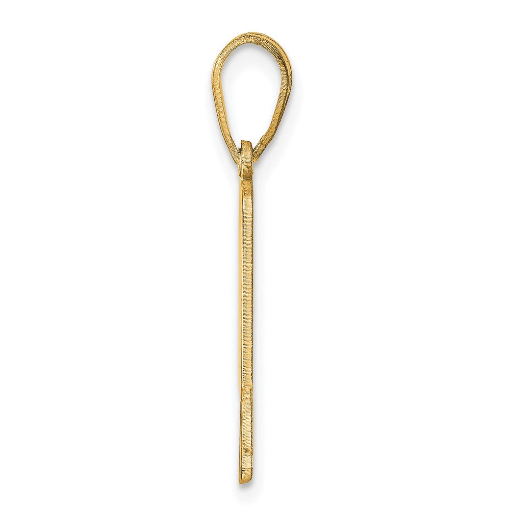 14KY Alaska State Pendant
