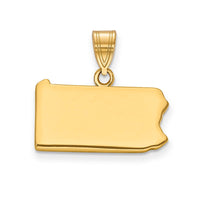 14KY Pennsylvania State Pendant
