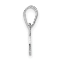 Sterling Silver/Rhodium-plated Massachusetts State Pendant