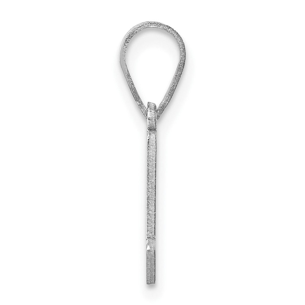 Sterling Silver/Rhodium-plated Maryland State Pendant
