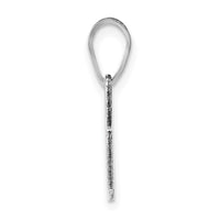 Sterling Silver/Rhodium-plated Oregon State Pendant