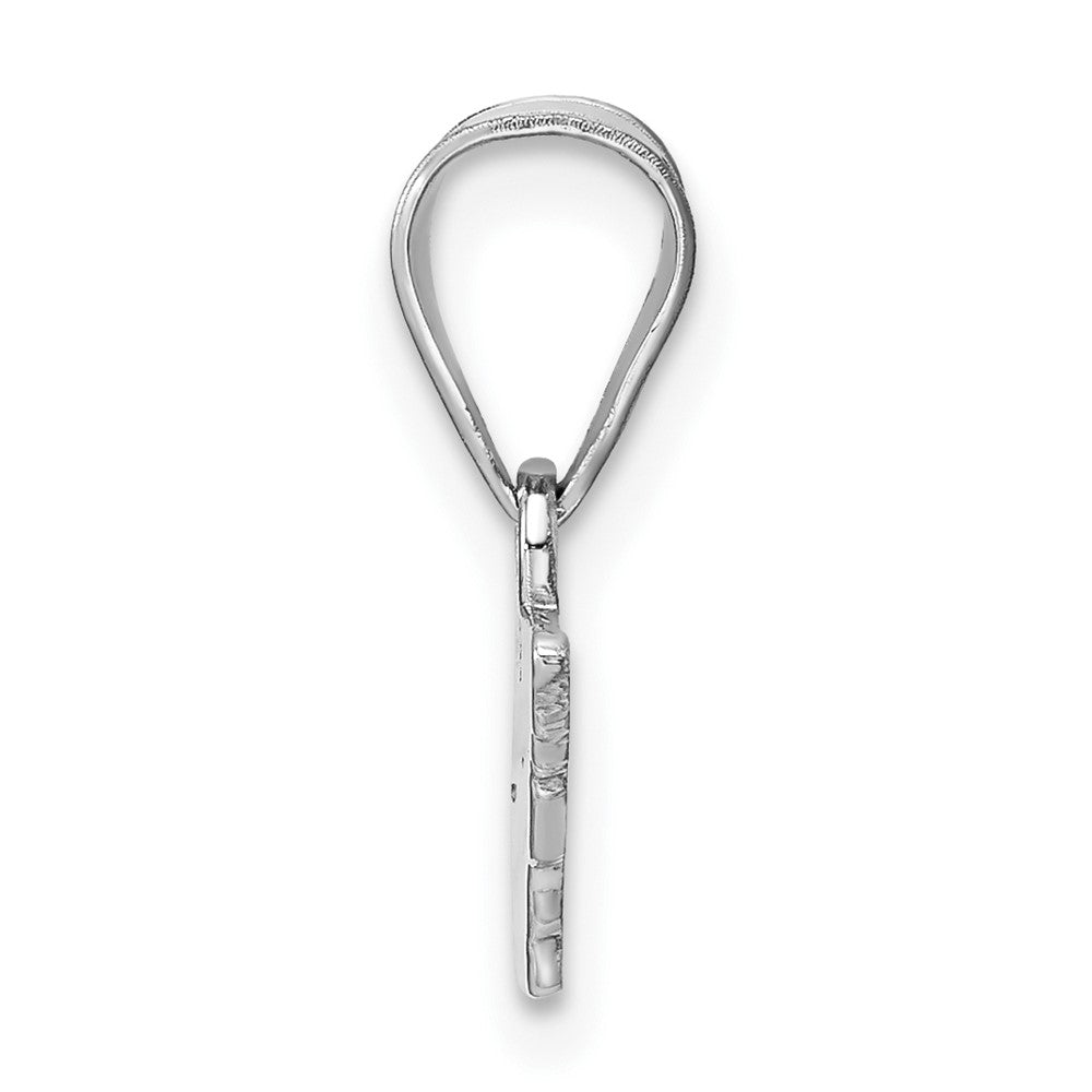 Sterling Silver/Rhodium-plated Tennessee State Pendant