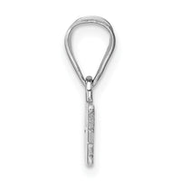Sterling Silver/Rhodium-plated Tennessee State Pendant