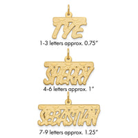 Sterling Silver/Gold-plated Satin Stars Name Plate
