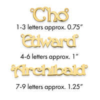 14k Yellow Gold Polished Name Plate