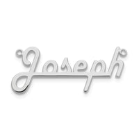 Sterling Silver/Rhodium-plated Underlined Name Plate