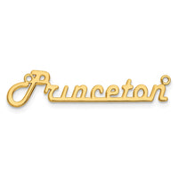 Sterling Silver/Gold-plated Underlined Name Plate