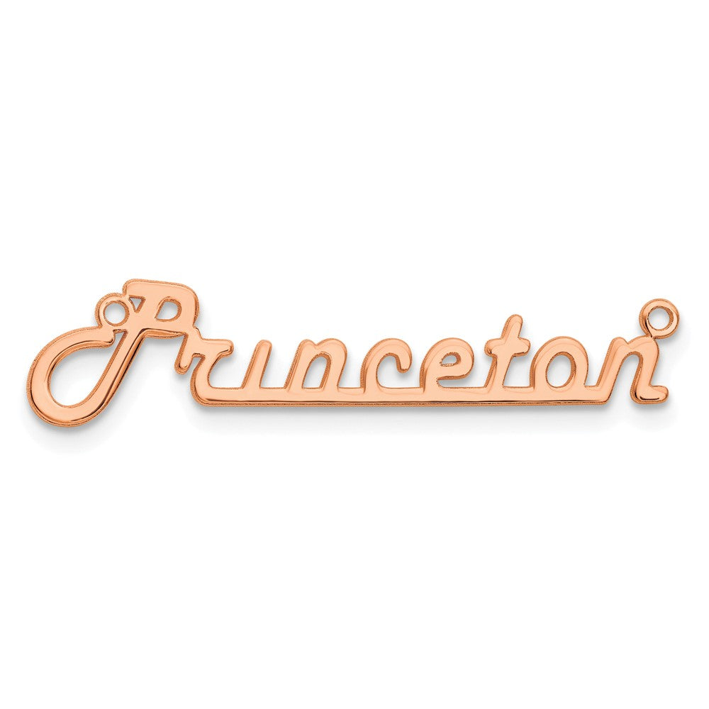Sterling Silver/Rose-gold Underlined Name Plate