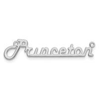 Sterling Silver/Rhodium-plated Underlined Name Plate