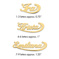 Sterling Silver/Gold-plated Swoop Name Plate